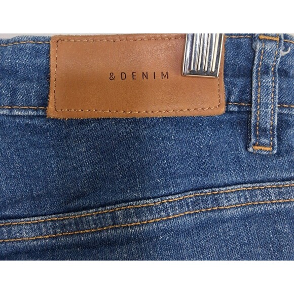 &DENIM Baggy High Waist Culotte Jeans Frayed Hem Size 29 Grunge Punk Skater - Picture 6 of 14